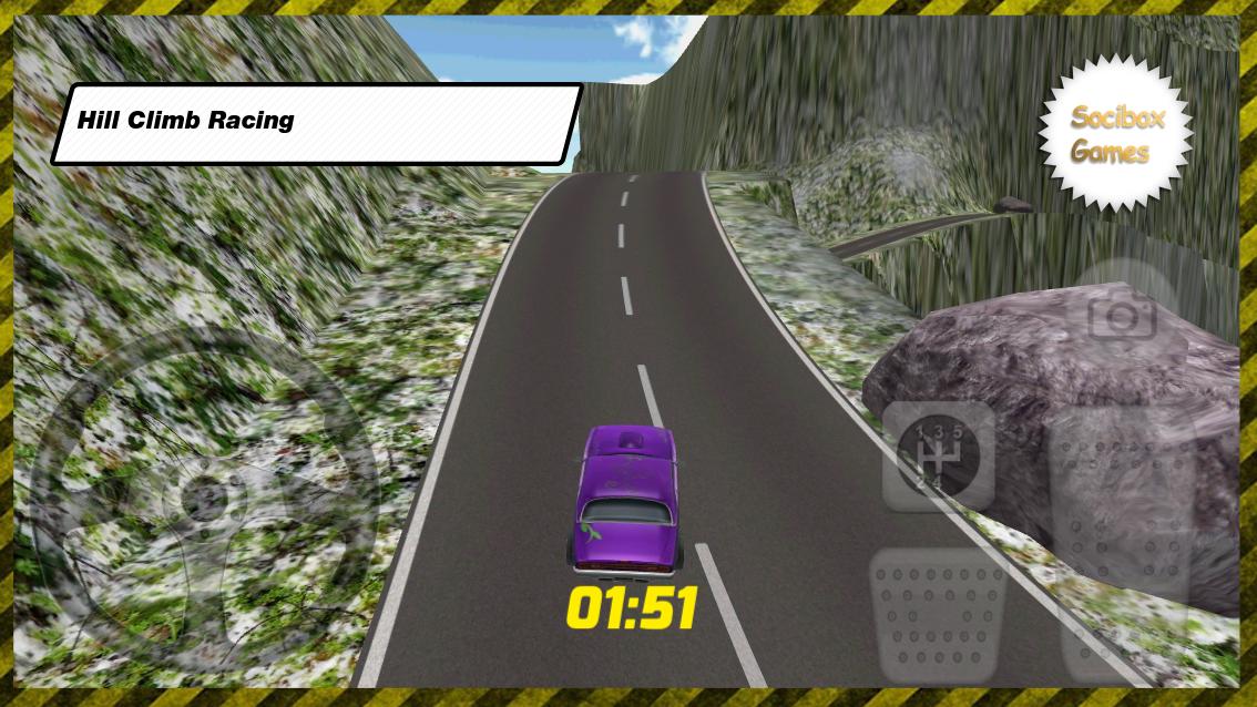 Purple Car Racing