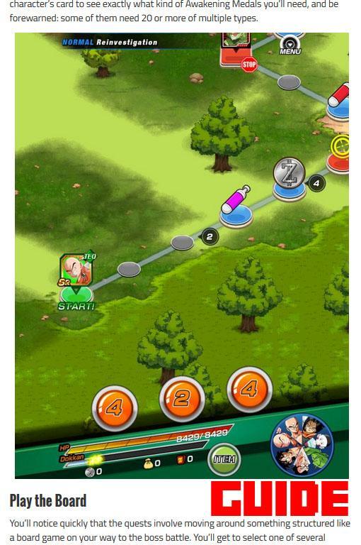 Guide for Dragon Ball Z Dokkan