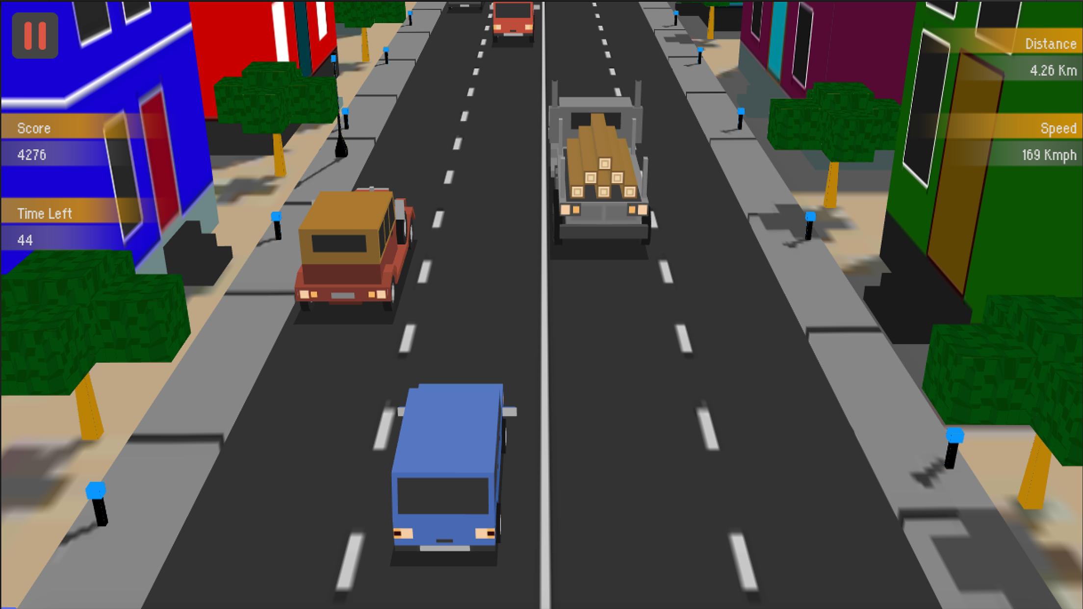 Traffic Racing : Blocky