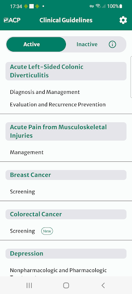 ACP Clinical Guidelines