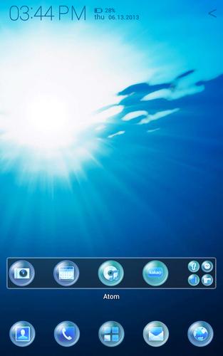 Blue Sapphire Atom theme