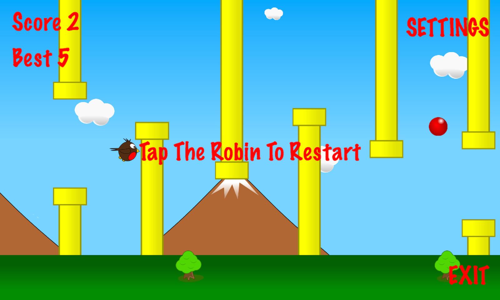 Simple Flappy Robin