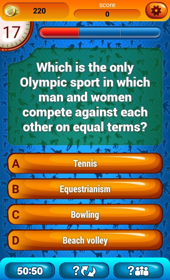 Olympic Games Sport Fun Quiz