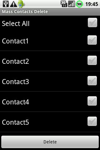 Mass Contacts Delete