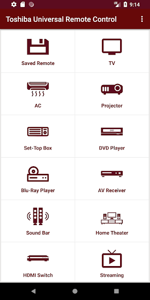 Toshiba Universal Remote