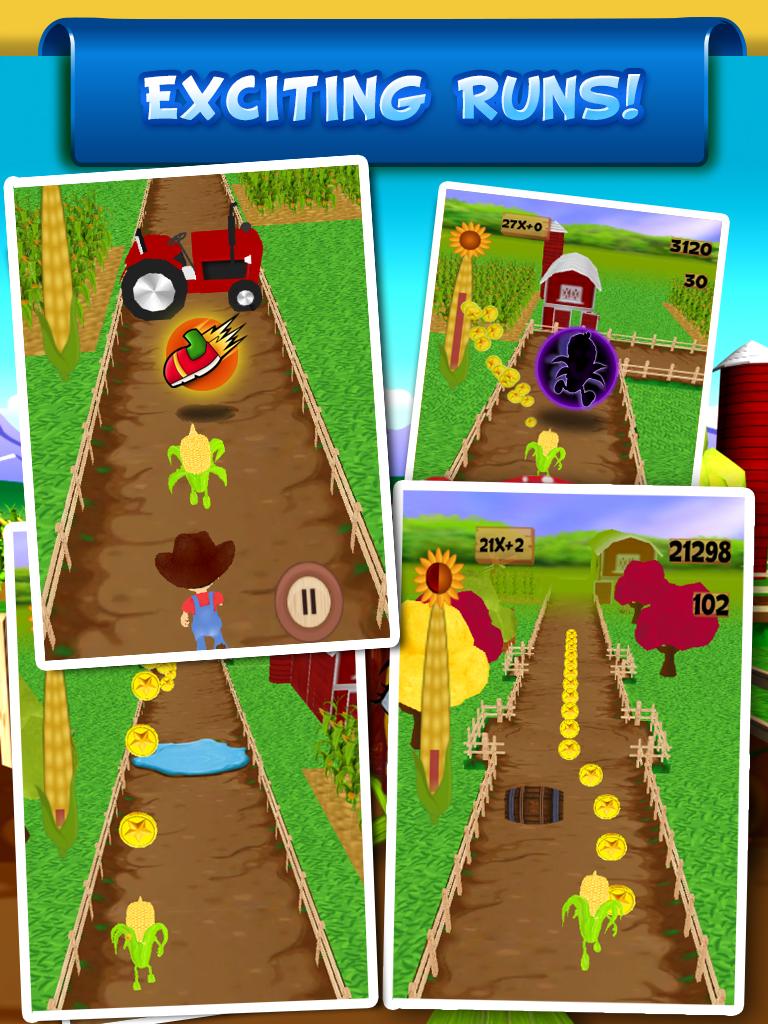 Baby Corn Run 3D Farm Race