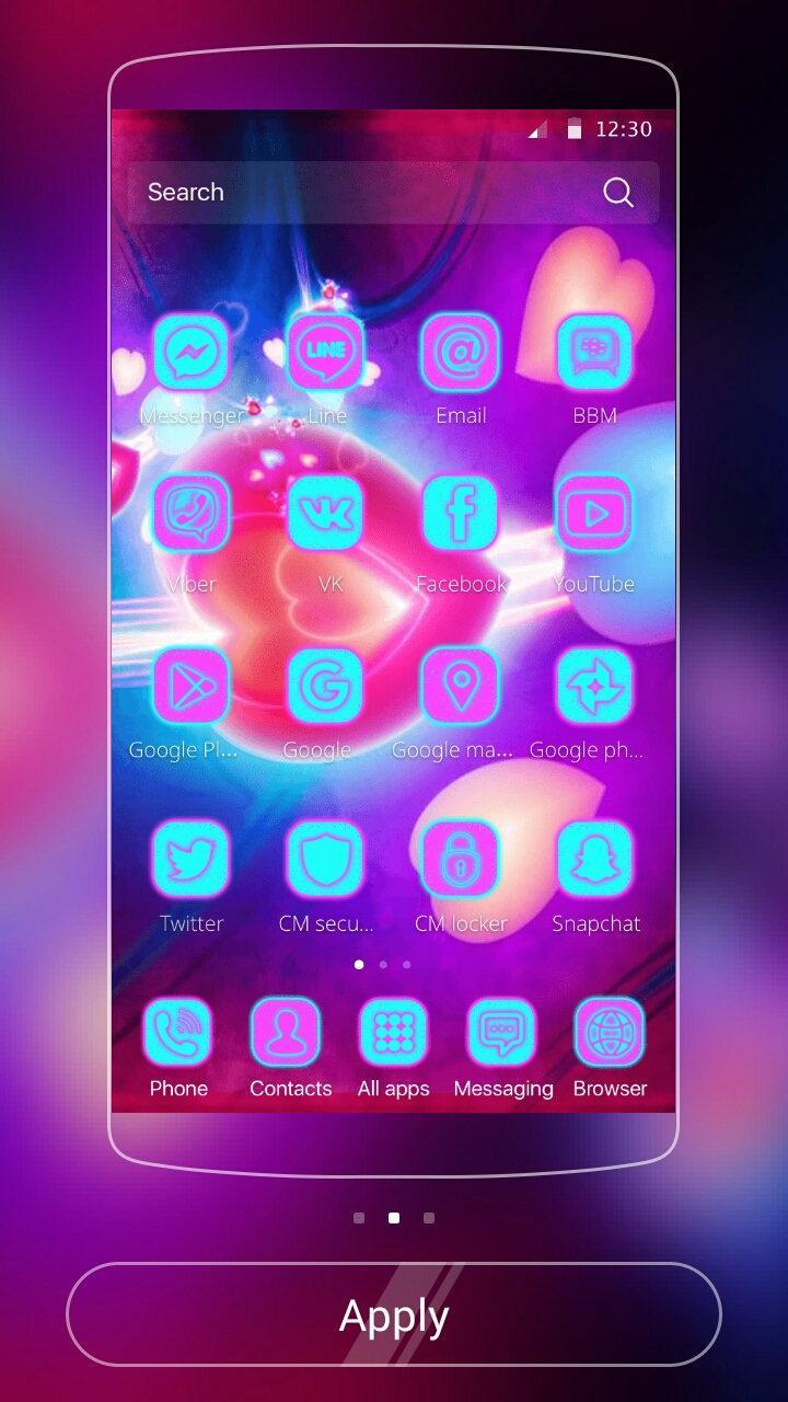 Neon Light Neon Love Theme