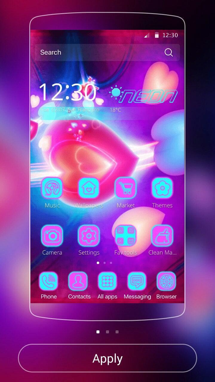 Neon Light Neon Love Theme