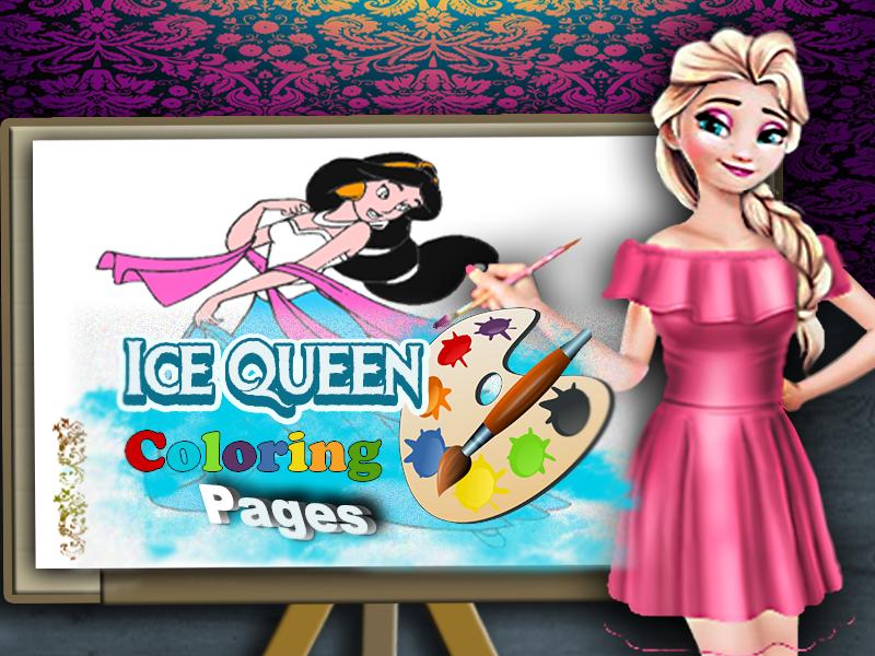 Ice Queen Coloring Pages