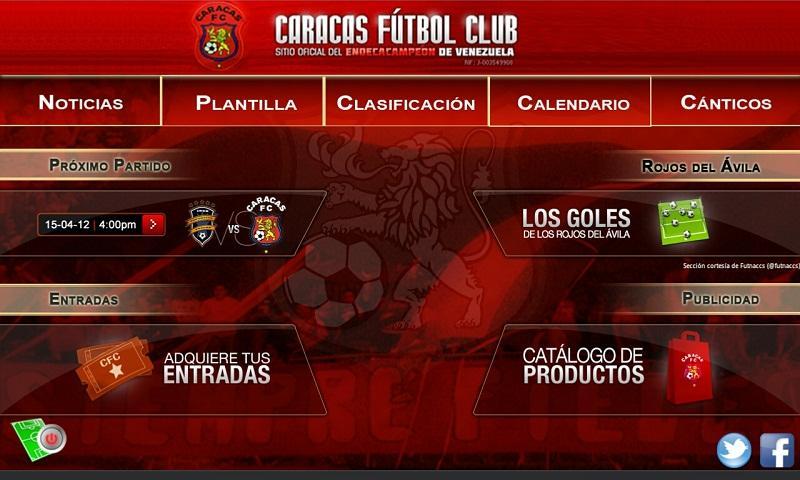 Caracas FC para Tablets