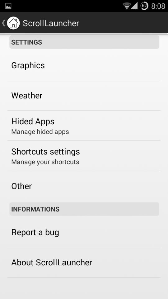 Scroll Launcher