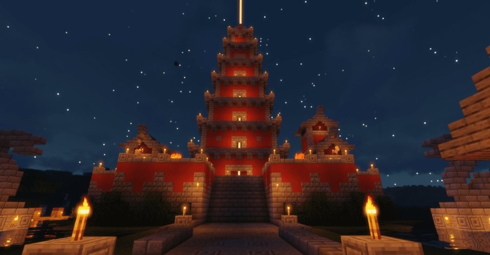 خريطة المعبد الآسيوي Minecraft