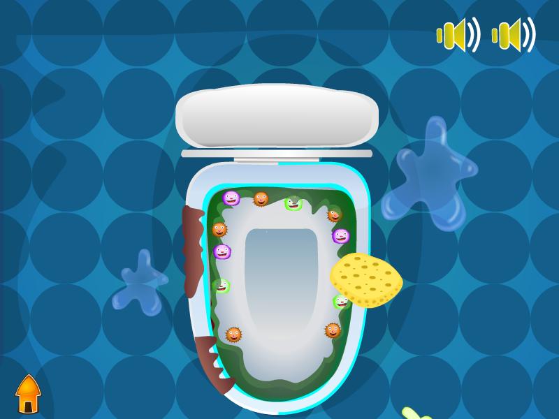 Cleaning Bathroom