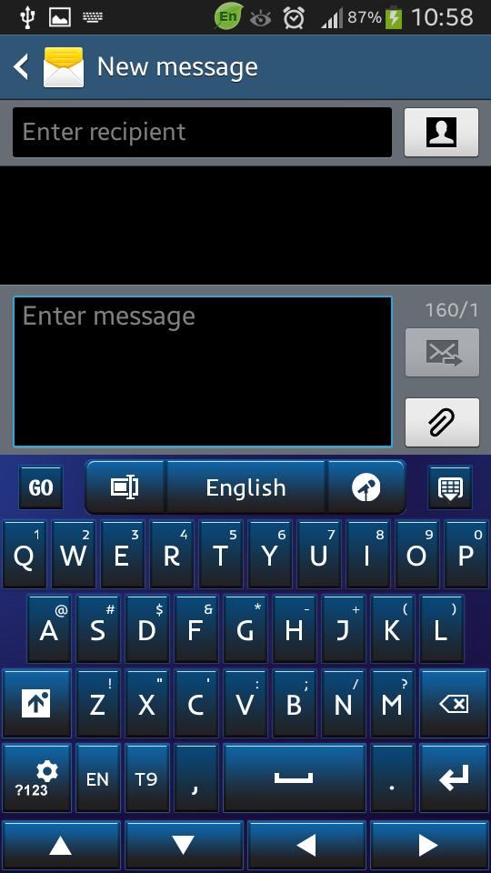 Dark Blue Keyboard
