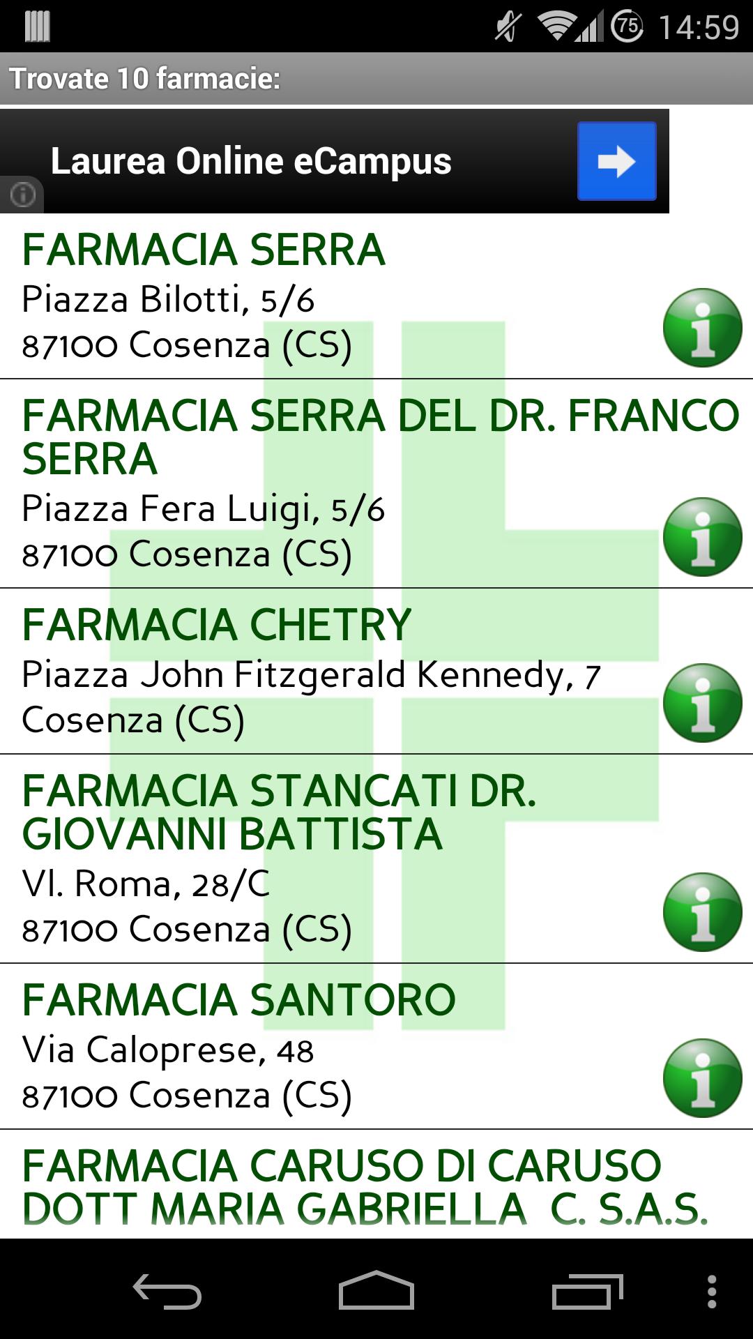 Cerca Farmacia