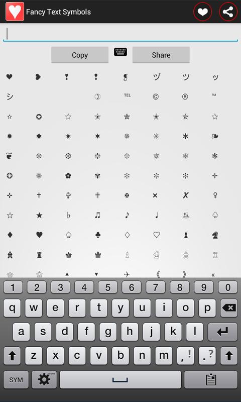 Fancy Text Symbols