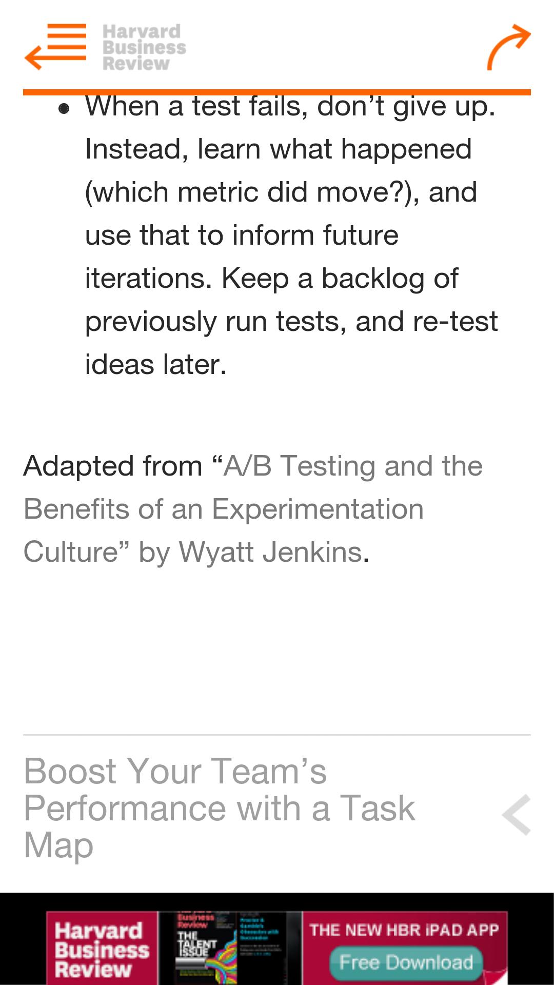 HBR Tips