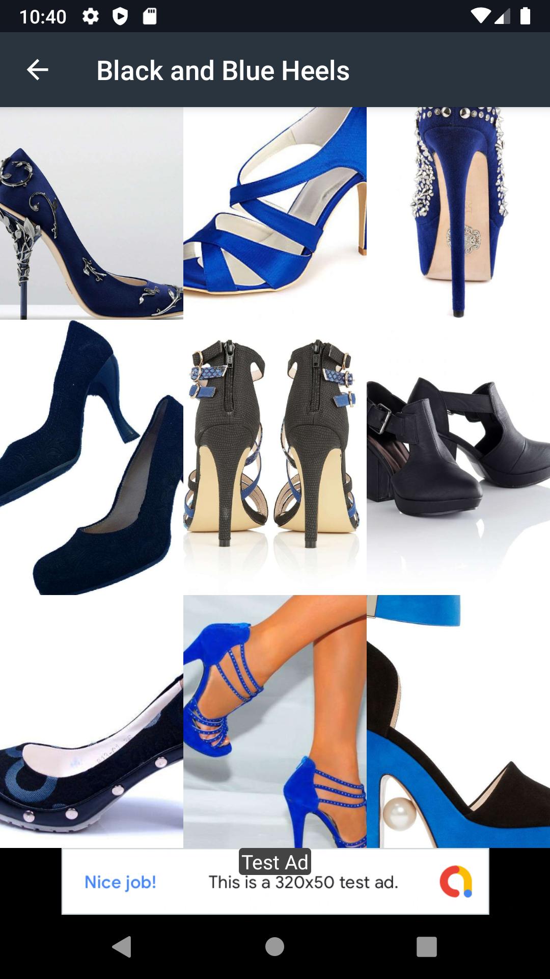 Black And Blue Heels