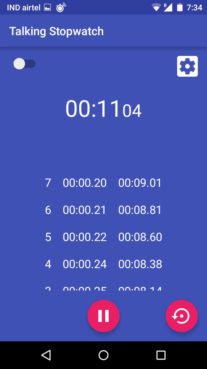 Talking Stopwatch