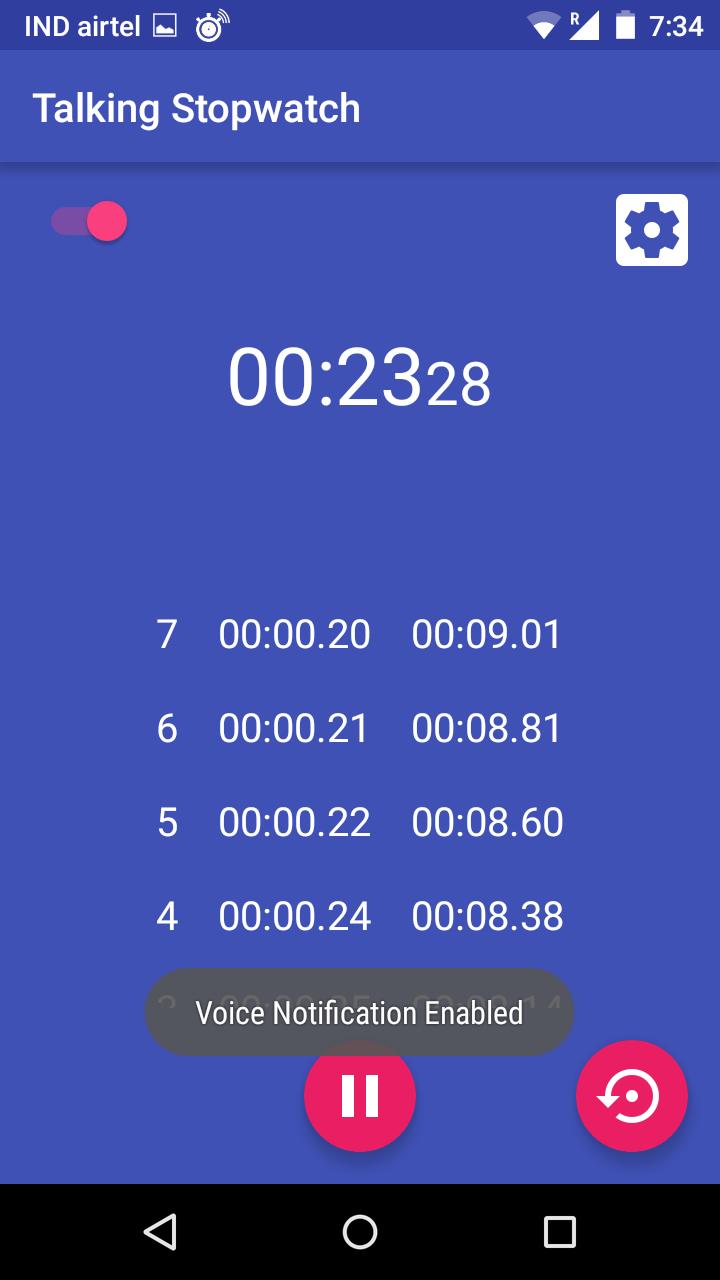 Talking Stopwatch
