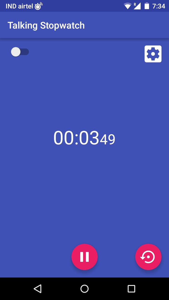 Talking Stopwatch