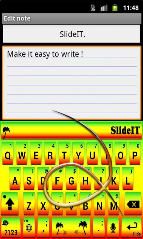 SlideIT Reggae Skin