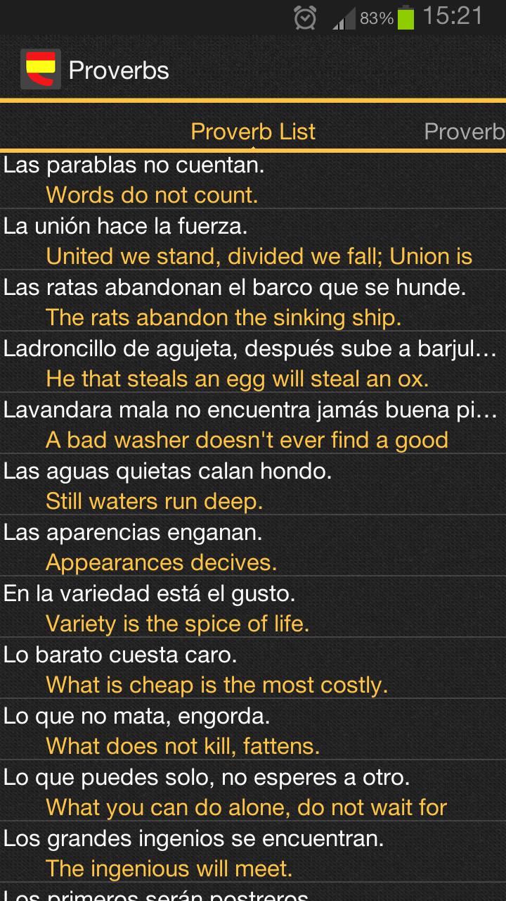 Spanish Proverbs