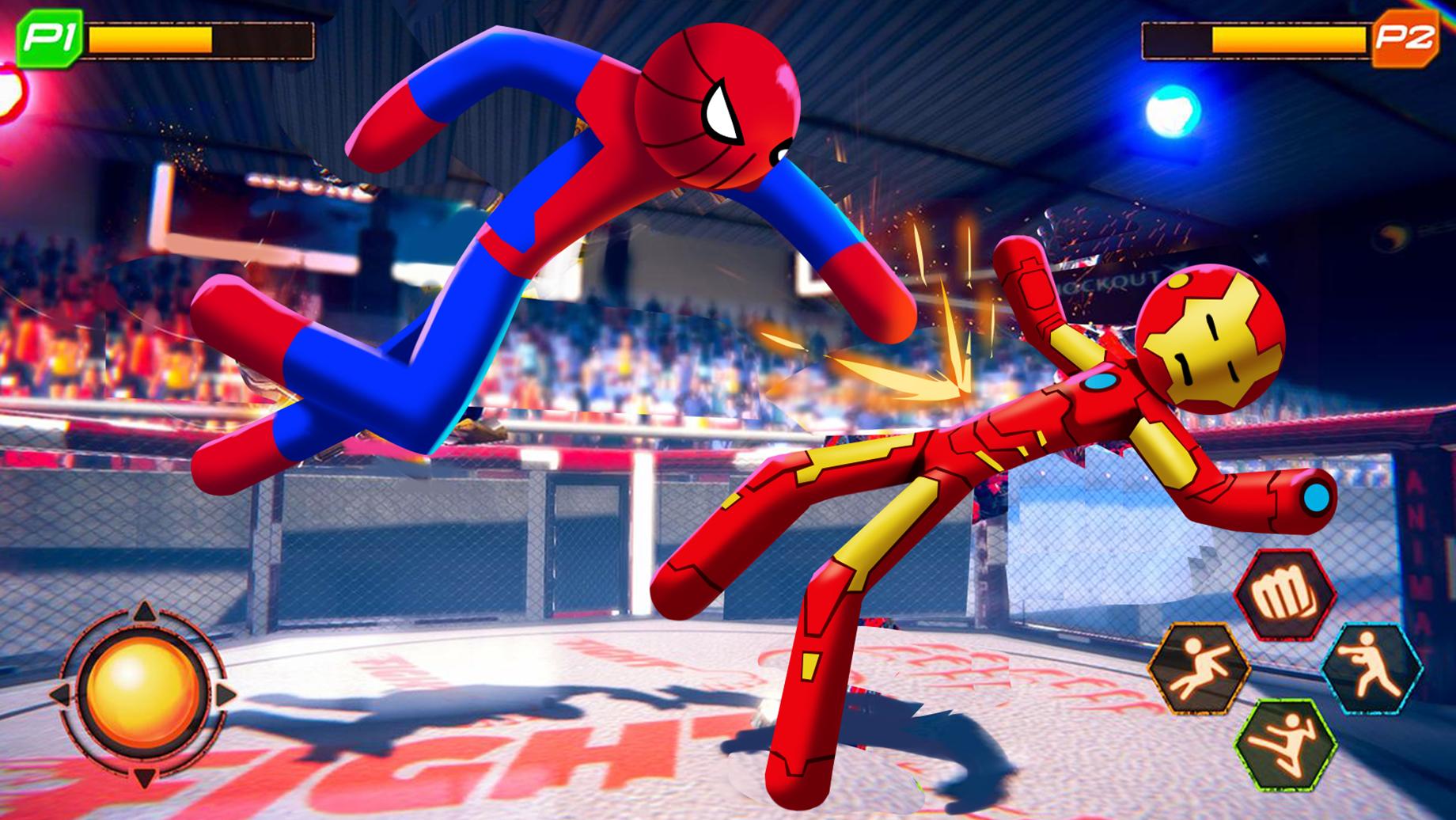 Spider Stickman Fighting 2020