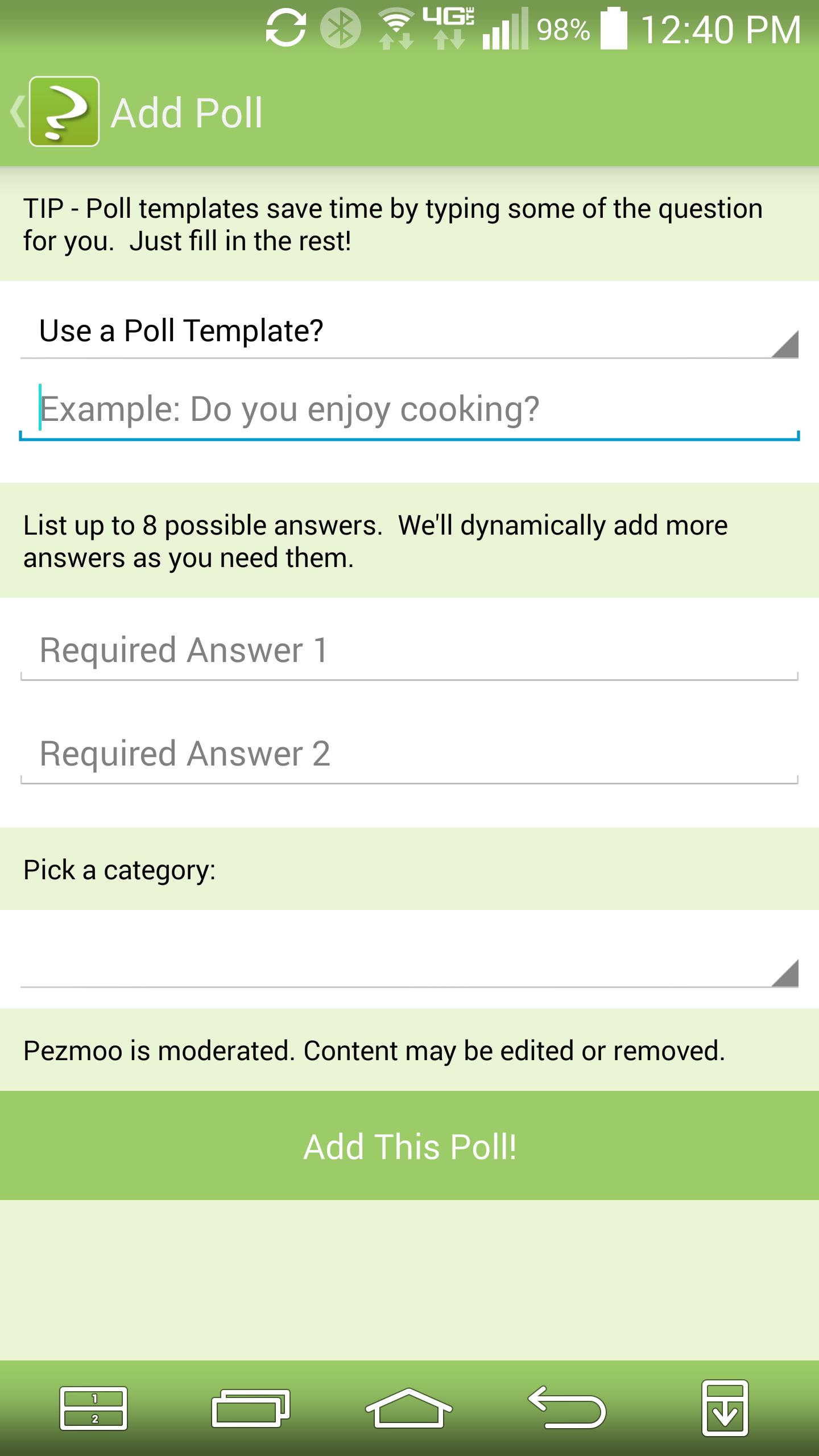 Pezmoo Polls