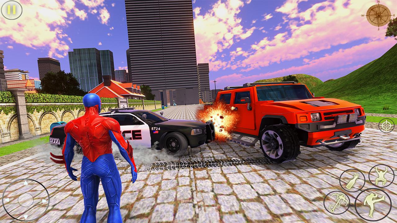 Rope Hero Crime City Game - Spider Gangster Mafia