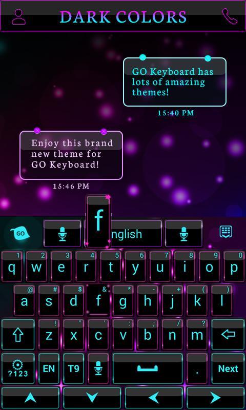 Dark Colors GO Keyboard Theme