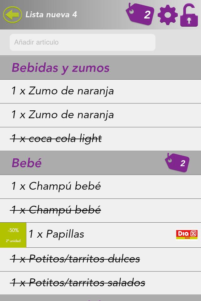 Smarto Lista compra y ofertas