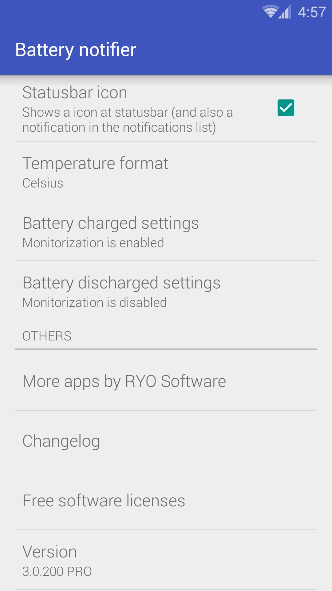 Battery notifier