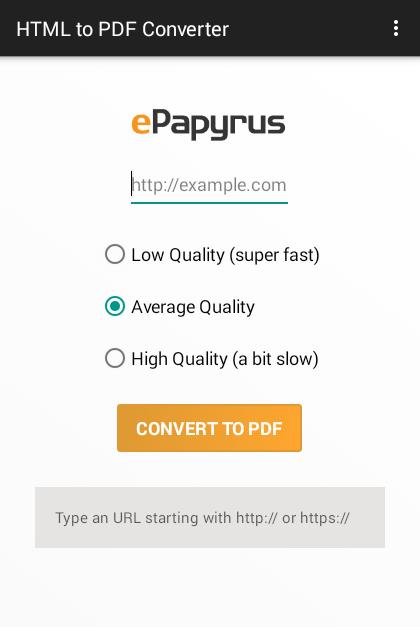 HTML to PDF Converter