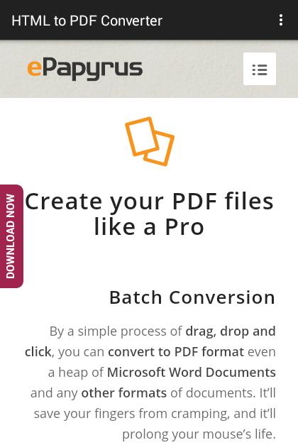 HTML to PDF Converter