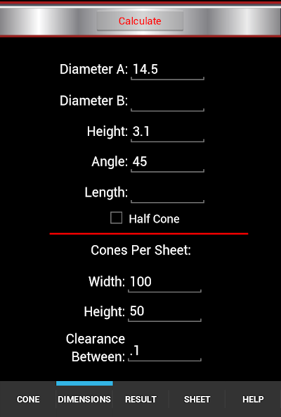 Cone Calc