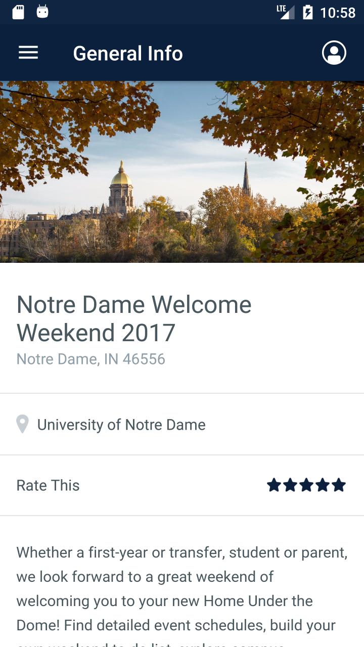 Notre Dame Welcome Week