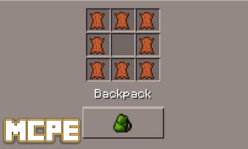 Inventory Backpack Mod for MCPE