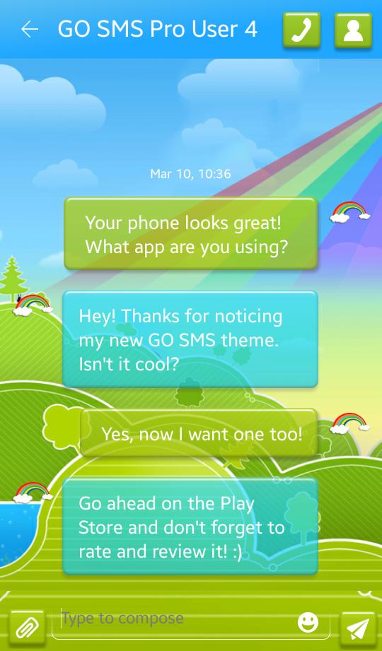 Rainbow for GO SMS
