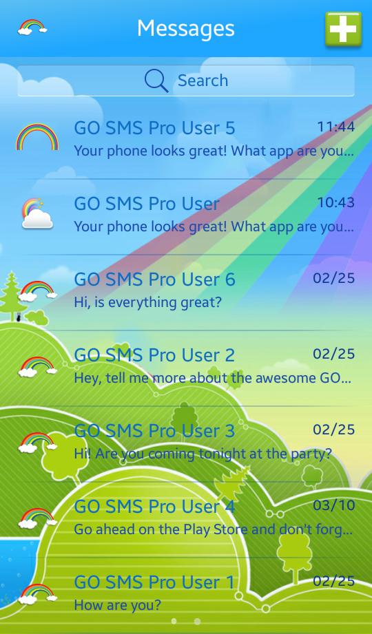 Rainbow for GO SMS