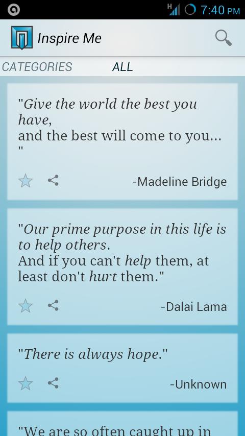Inspire Me