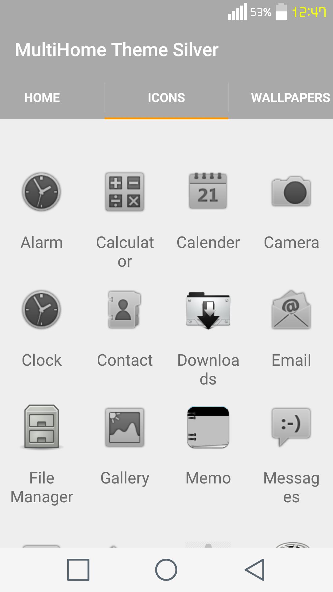 Theme for MultiHome Silver