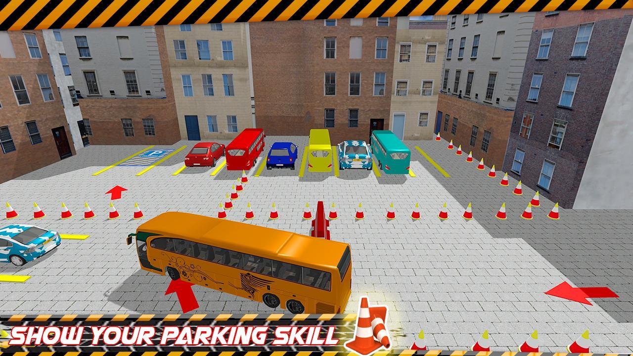 Real Coach Bus Simulator Drive City Bus Parking