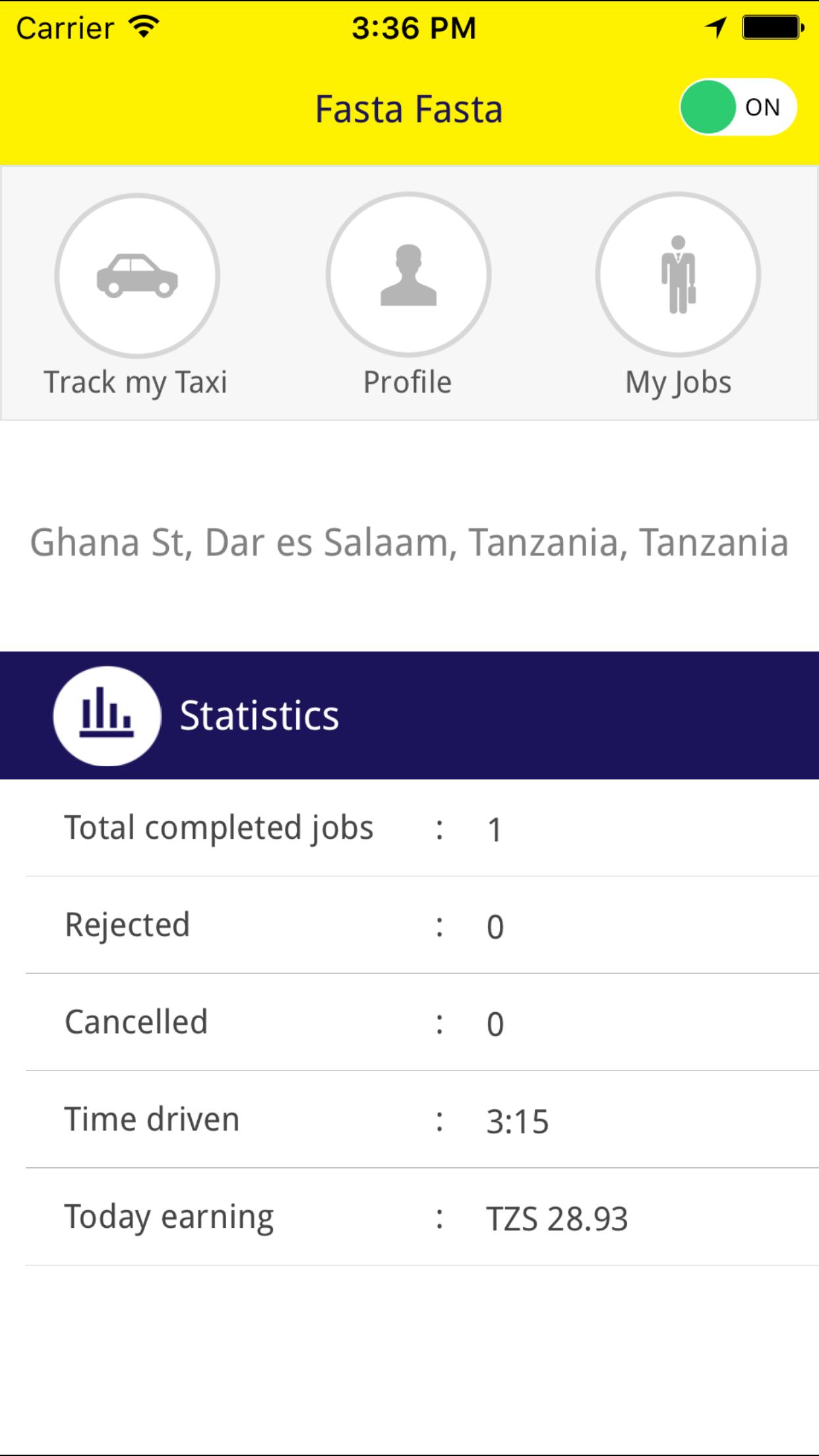 FastaFasta Driver App Tanzania