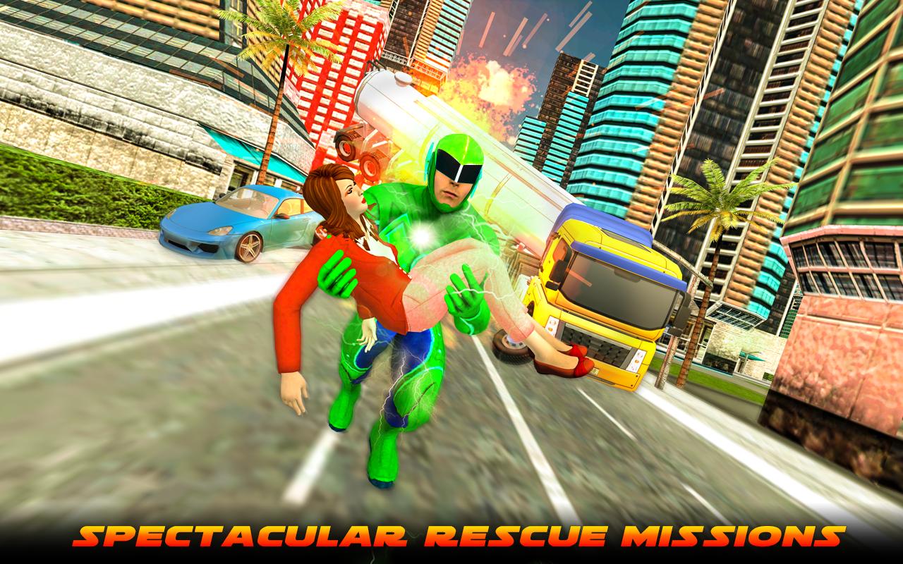 Super  Fast Light Speed Hero: City Rescue Missions