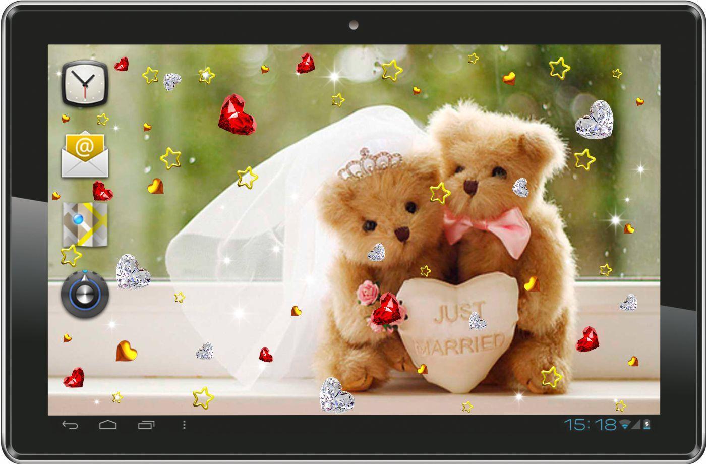 Teddy Bear Love live wallpaper