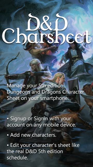 D&D Charsheet 5e