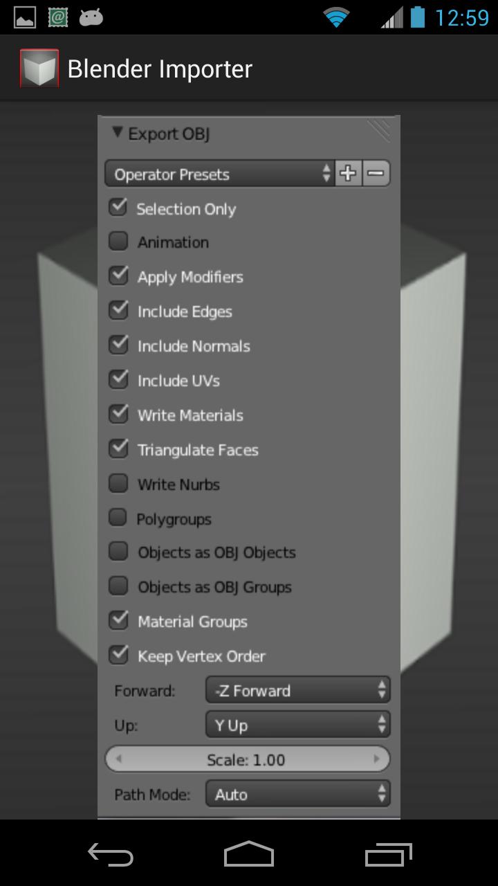 Blender Importer