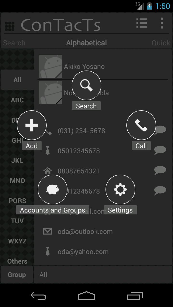 Phone Book ConTacTs (Black)