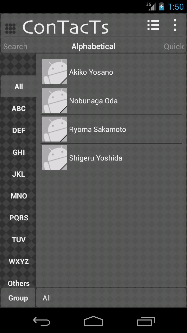 Phone Book ConTacTs (Black)